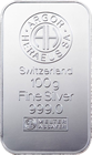 Lingot d'argent 100 g