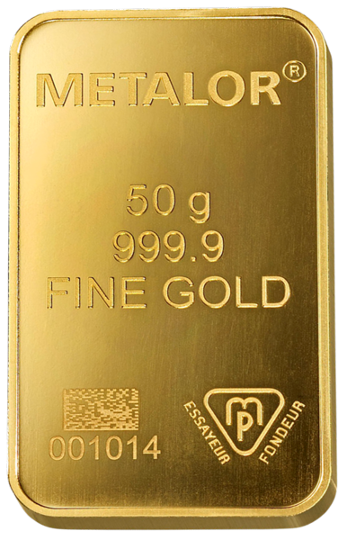 50 grammes - Lingot d'or