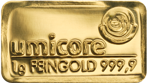 Lingot d'or 1g