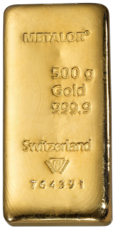 Lingot d'or 500 g