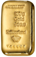 Goldbarren 100 g